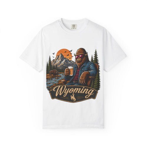 Wyoming Retro Bigfoot Beer T‑Shirt