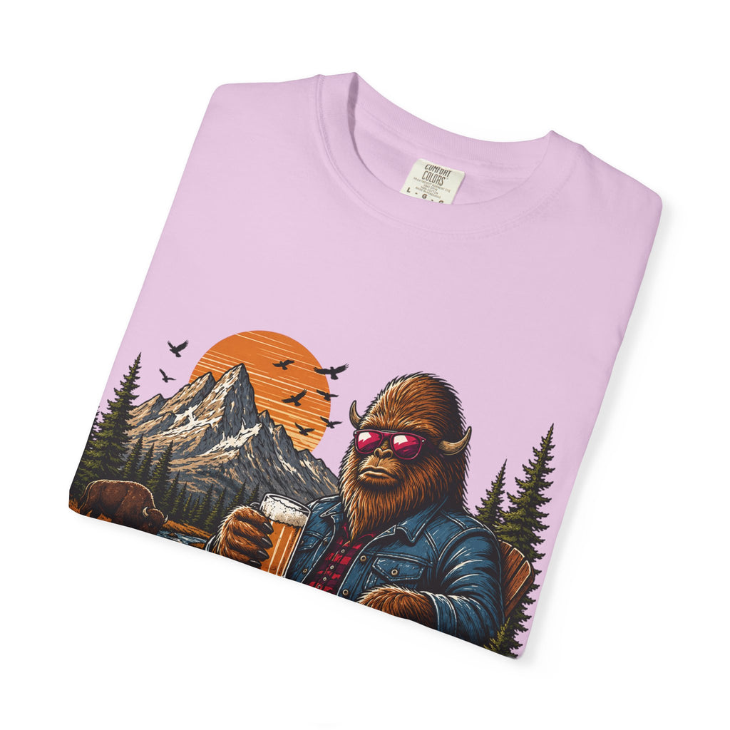 Wyoming Retro Bigfoot Beer T‑Shirt