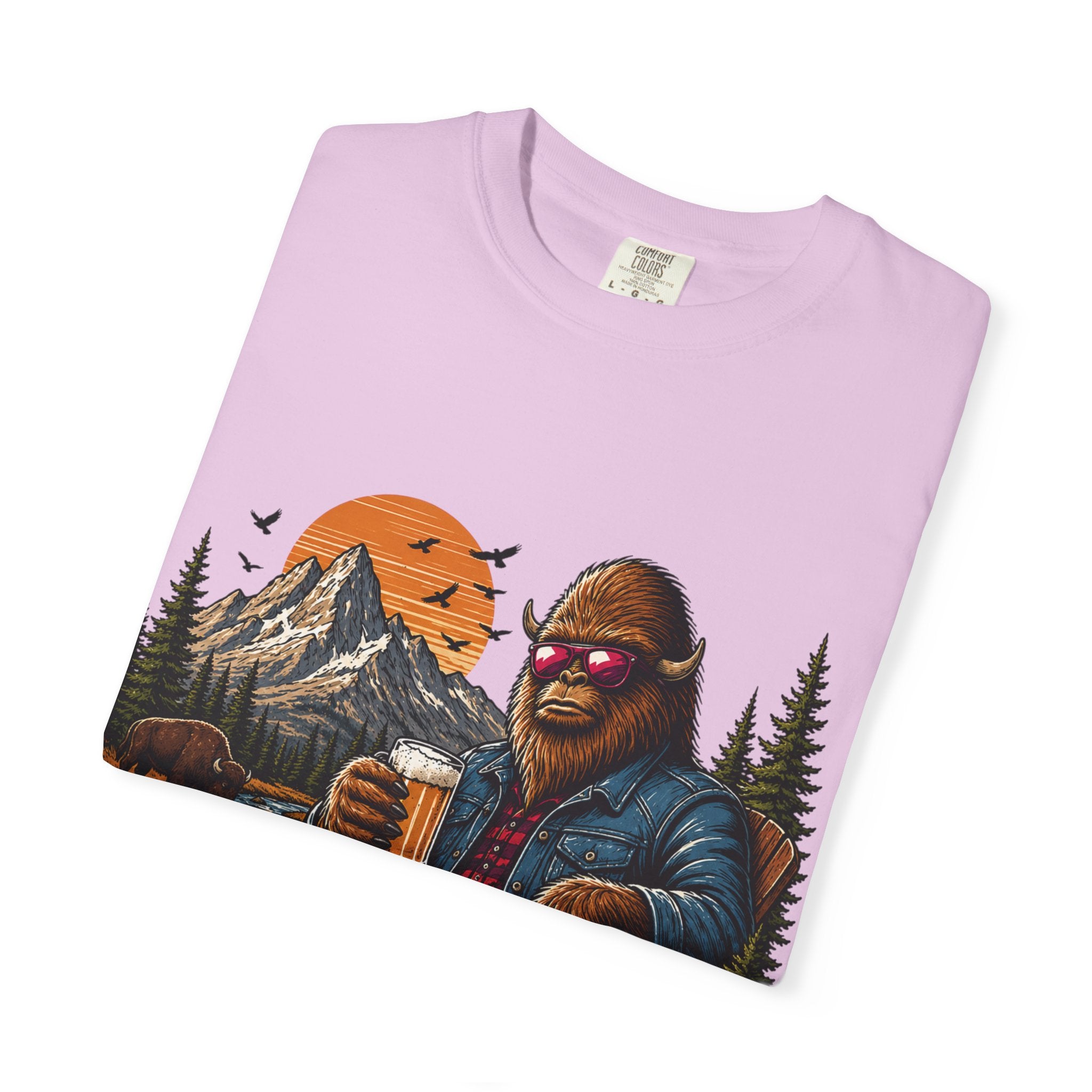 Wyoming Retro Bigfoot Beer T‑Shirt