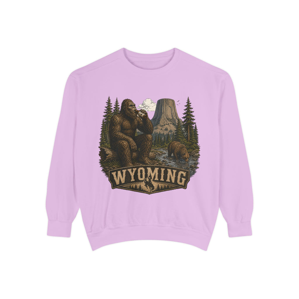 Sweatshirt — Wyoming Bigfoot Forest Graphic Crewneck