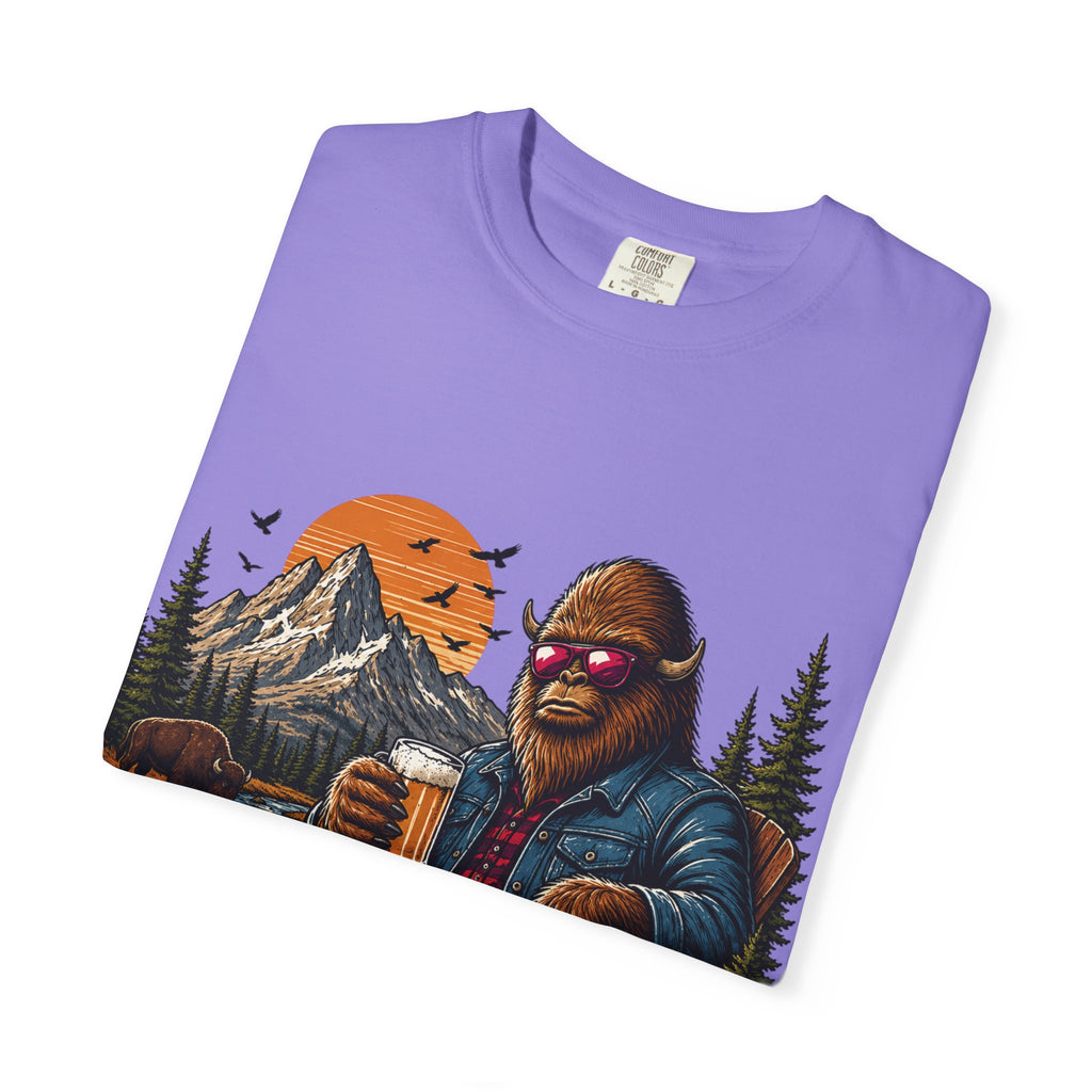 Wyoming Retro Bigfoot Beer T‑Shirt