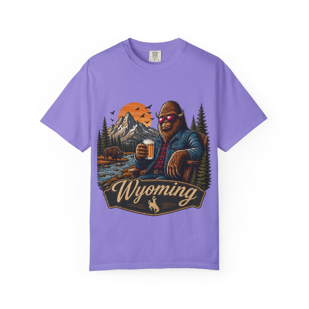 Wyoming Retro Bigfoot Beer T‑Shirt