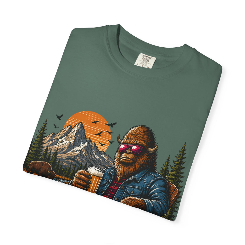 Wyoming Retro Bigfoot Beer T‑Shirt