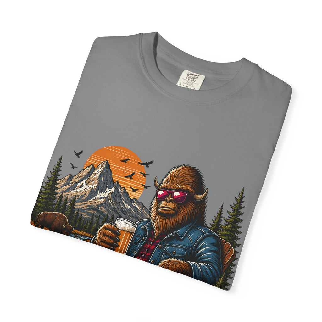 Wyoming Retro Bigfoot Beer T‑Shirt