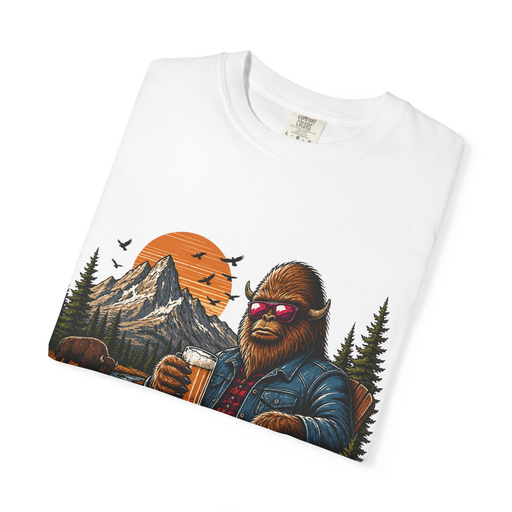 Wyoming Retro Bigfoot Beer T‑Shirt