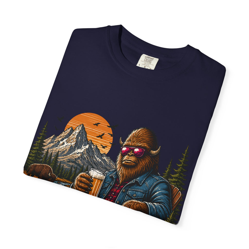 Wyoming Retro Bigfoot Beer T‑Shirt